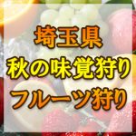 埼玉県（関東）秋の味覚狩り・果物狩りスポット2018年