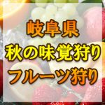 岐阜県　秋の味覚狩り・果物狩りスポット2018年