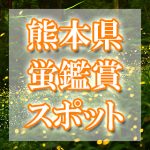 熊本県（九州）のホタル観賞スポット・名所／穴場 2021 見ごろの時期は？